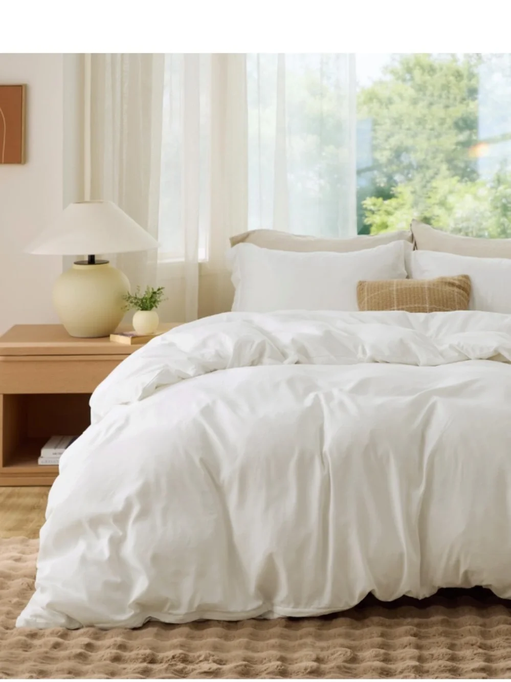 FULL Duvet 3Pc. Set -  Cream White